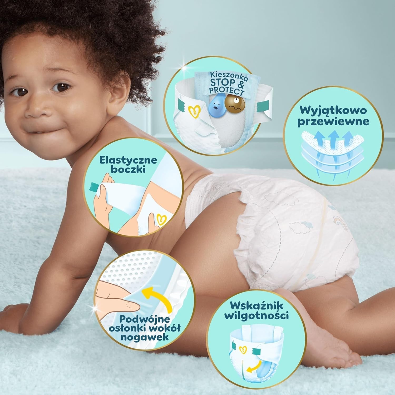 Pampers (Versión Antigua), Caja Mensual S4 174 uds.