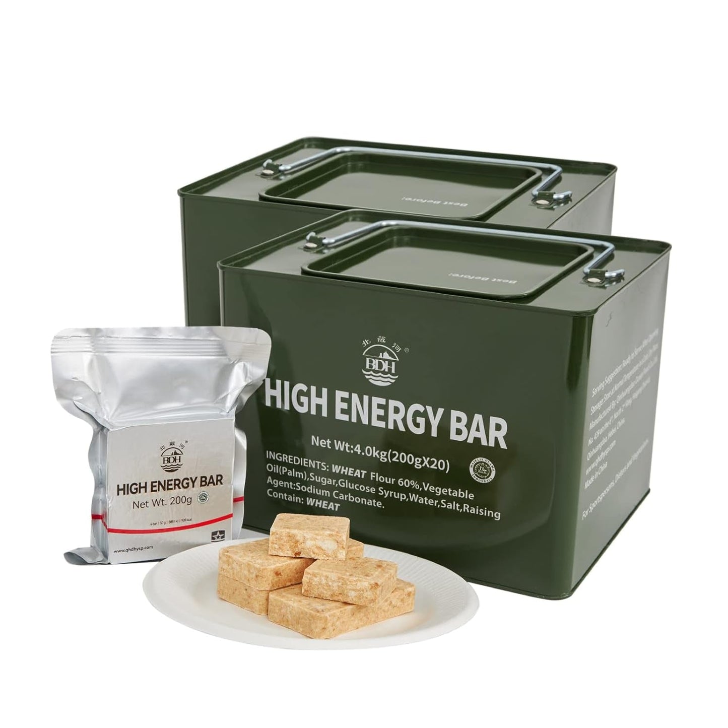 Barras de Emergencia Tabletas de Supervivencia con Sabor a Chocolate para Actividades al Aire Libre Camping Emergencia Ventisca Terremoto Desastre Kit de preparación de Larga Vida 12 Piezas