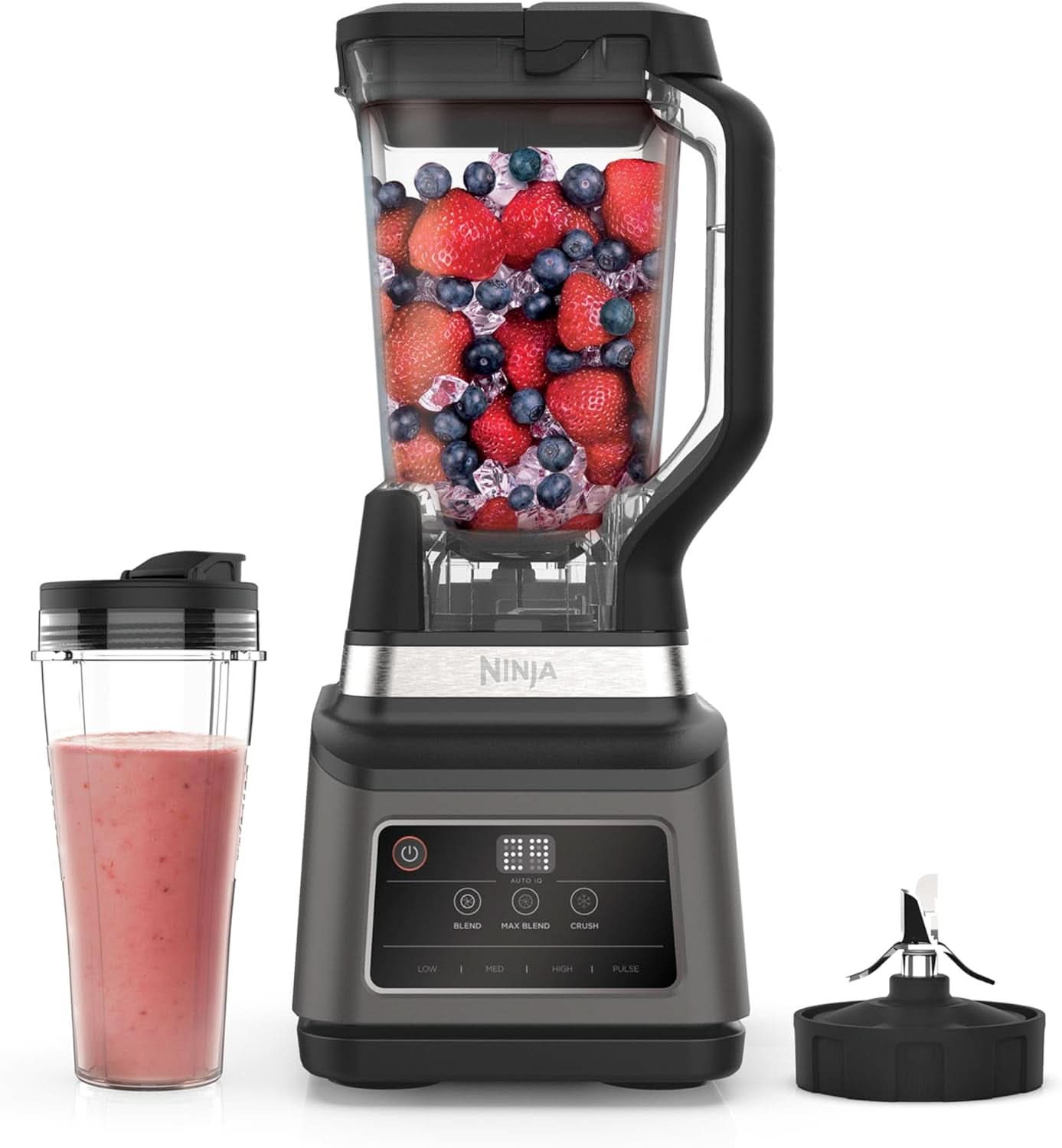 Robot de cocina Tecnología Auto-IQ Ninja BN650EU, 850W, 2,1L, Negro Naty Shop Batidora 2 en 1