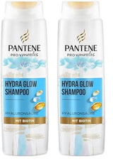 Pantene Pro-V Hydra Glow Champú Hidratante con Biotina para Cabello Seco y Dañado Pantene Ducha y Baño 2 x 250ml