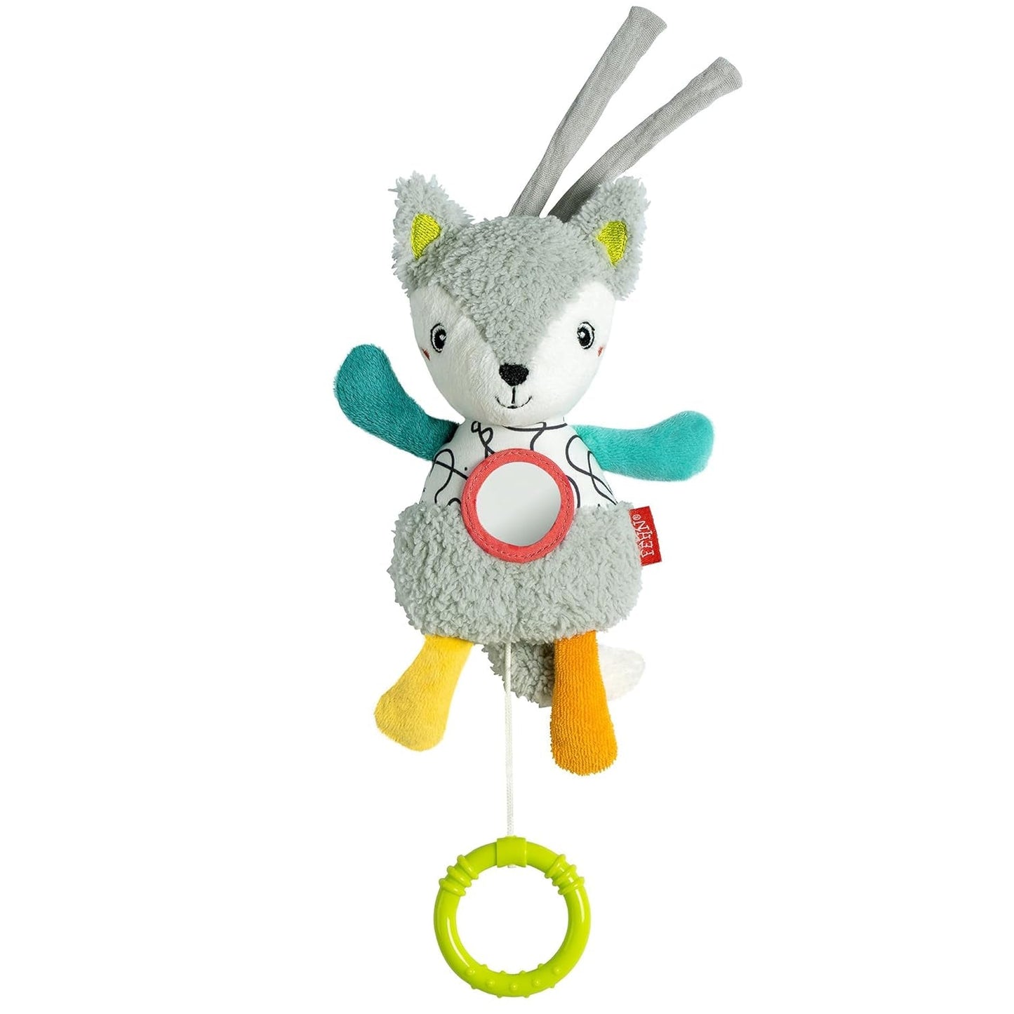 Caja de música Fehn oveja para dormir - peluche con accesorio - canción para dormir "Brahms lullaby" - juguete infantil para viajar y en casa - juguetes musicales para bebés y niños Bebe Toys Naty Shop Fox