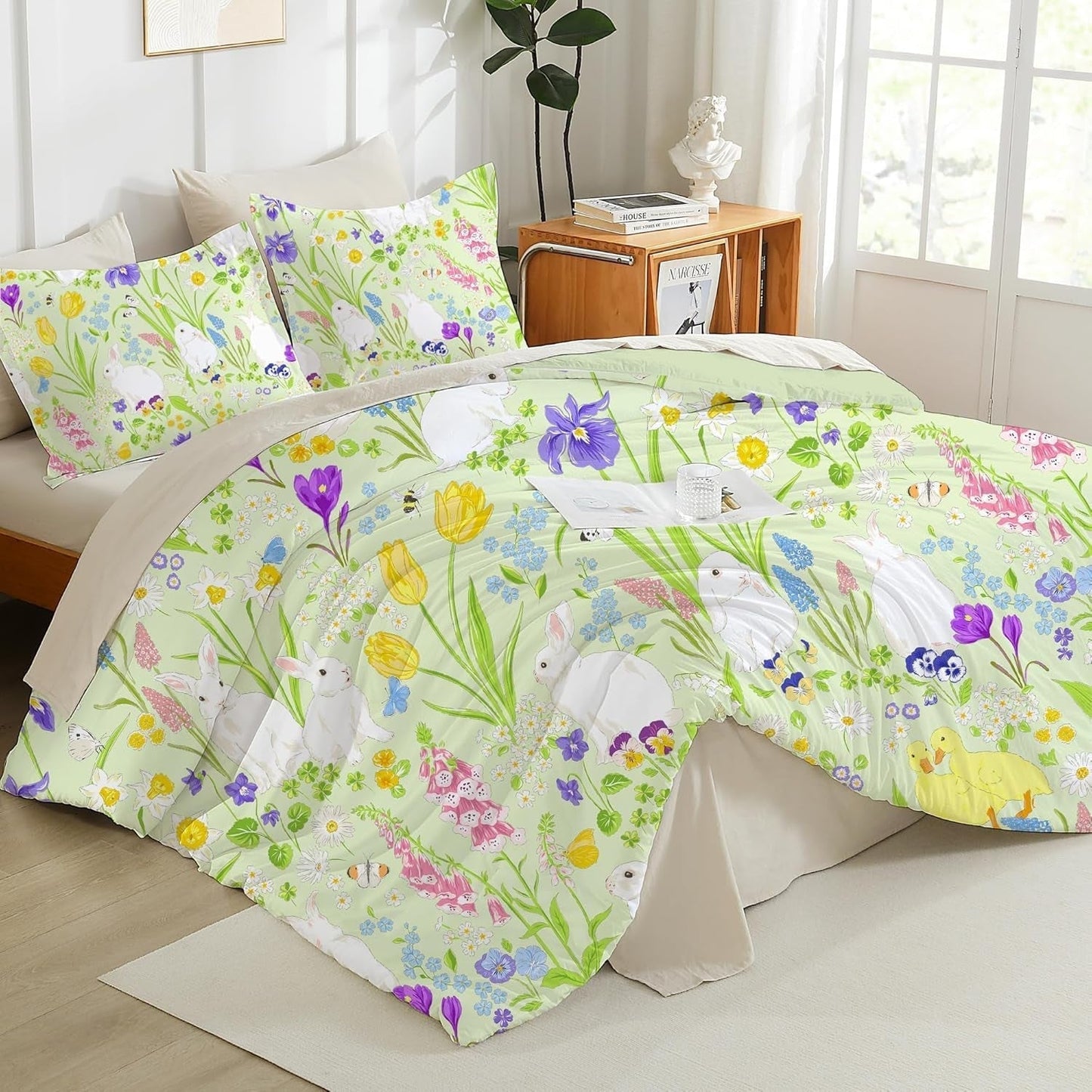 Ropa de cama infantil, varias medidas y varios personajes animados Ropa de cama infantil Naty Shop Conejo 100X135Cm+40X60Cm