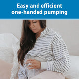 Sacaleches manual con protección Softshape 100% silicona (B, brida 25mm) y opciones anticólicos + Biberón de boca ancha de 150ml con tetina de flujo lento nivel 1 Accesorios Alimentación y Lactancia Bebe Naty Shop