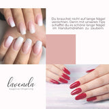 ® Uñas artificiales adhesivas 500 piezas de uñas postizas - Uñas de gel estables - Uñas de calidad de estudio (color natural)