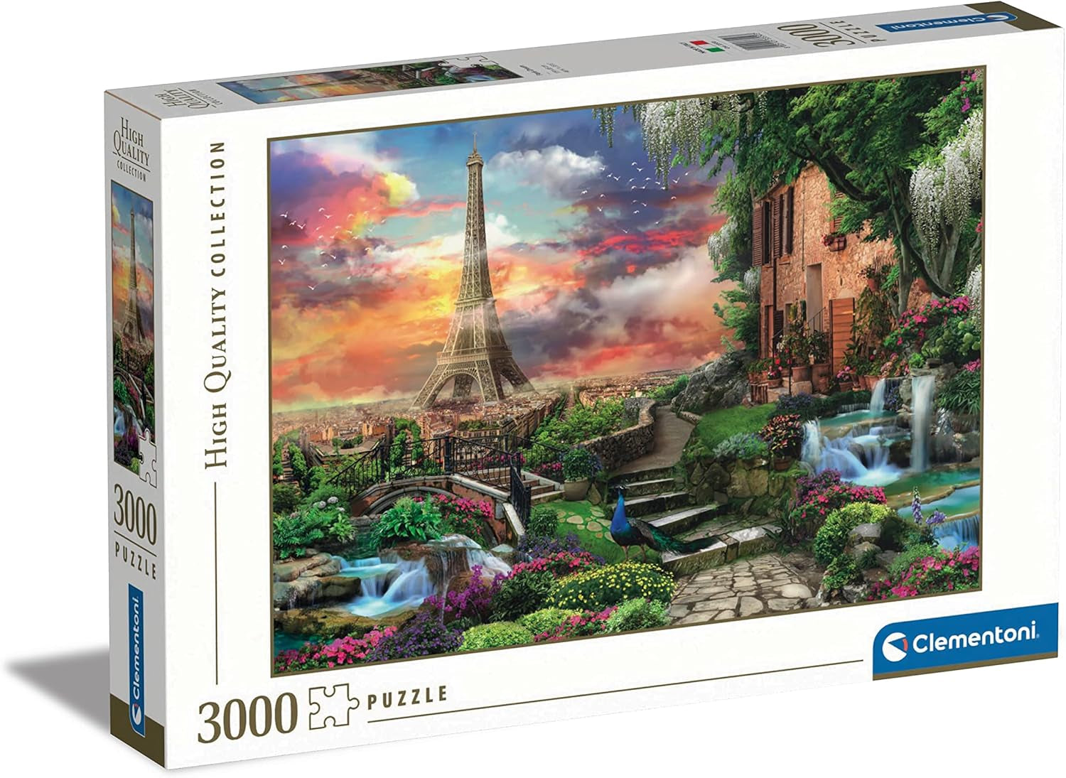 Clementoni 33550 Dreamlike Paris - Puzzle de 3000 piezas a partir de 9 años, Puzzle de colores para adultos con colores llamativos, Juego de habilidad para toda la familia, Bonita idea de regalo Puzzle Naty Shop Título predeterminado