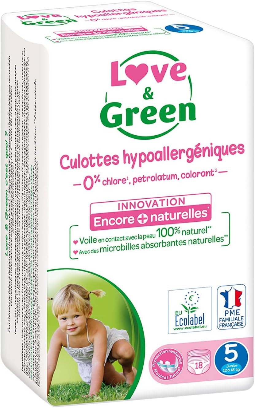 Pañales hipoalergénicos, talla 5, 1 paquete - 18 piezas