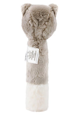 Sterntaler Bebé Chirriador Gato Lilly - Suave juguete de lana para bebé - Juguete de agarre para bebés - Primeros intentos de agarrar y jugar, gris Bebe Toys Naty Shop
