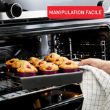 Tefal Creabake J3089304 3 Stück Brioche-Backform Antihaft-Beschichtung, Leicht Entnehmbar, Stapelbar, Einfache Austellung, Backform Moldes y bandejas para hornear Naty Shop