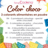 Pintura en polvo soluble en aceite de cocina Scrap 4012, rojo, azul y amarillo, peso 15 g, 3 piezas, coloreada