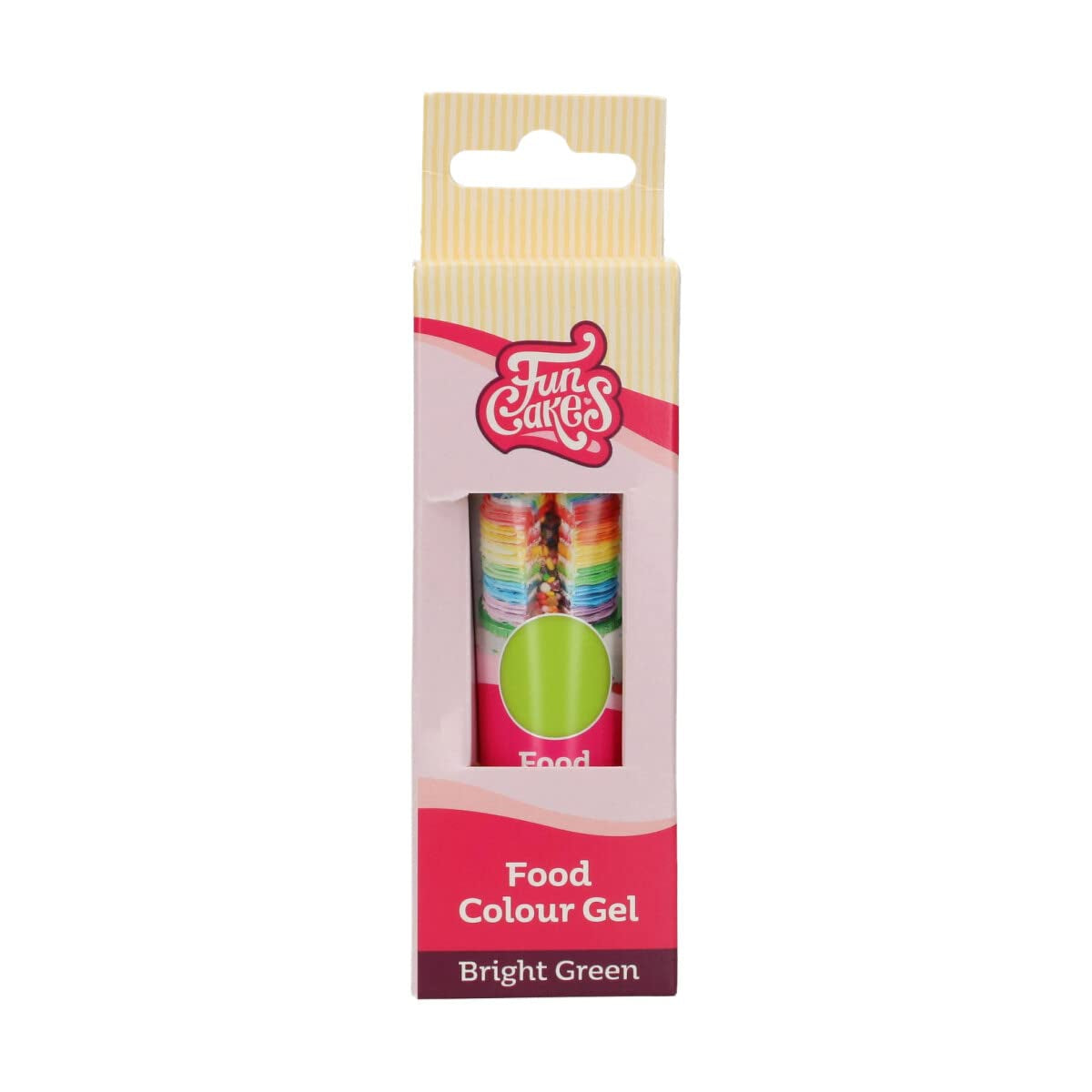 Funcakes Colorante alimentario Verde Brillante, Colorante alimentario en gel altamente concentrado para masa, nata, fondant y mazapán. Fácil dosificación. Una sola gota para crear colores vibrantes. Halal. 30 gramos.
