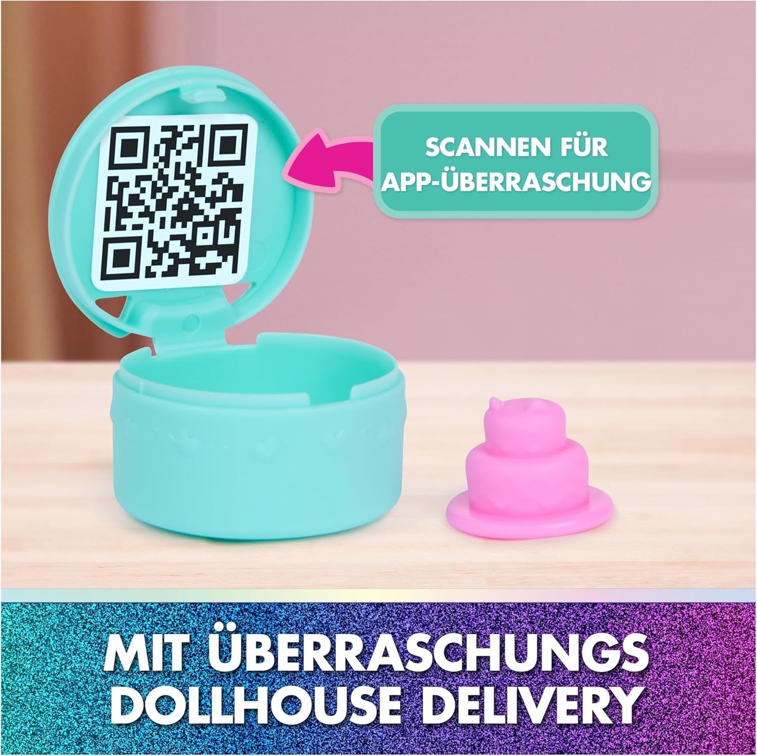 DREAMWORKS LA CASA DE MUÑECAS DE GABBY: LA PELÍCULA - Portal Room La cocina espolvoreada con azúcar de Kuchi con figura y accesorios, para mayores de 3 años