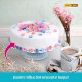 Manta de fondant enrollada blanca DECOCINO - 300g - manta de fondant lista para usar para cubrir y decorar tartas y cupcakes - sin gluten y vegana (pack de 2) Naty Shop Sugarpaste