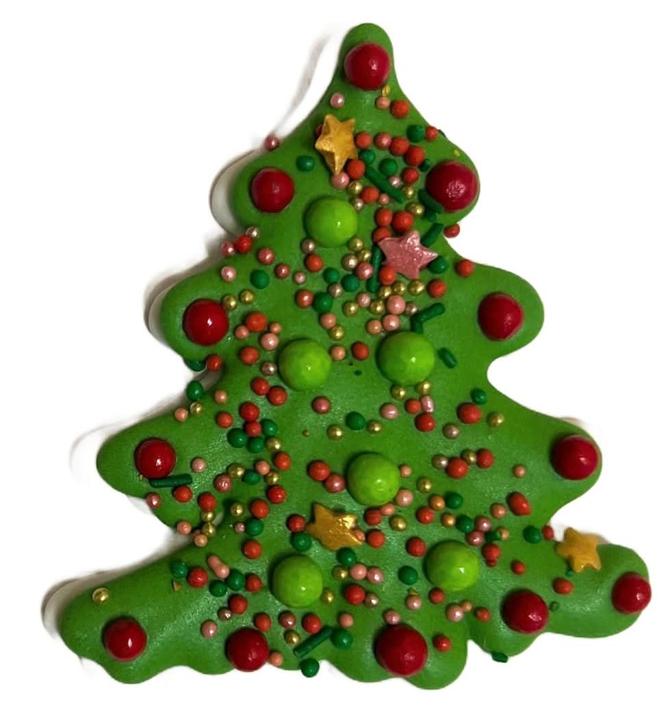 Decoración de azúcar comestible, árbol de Navidad Nati Shop