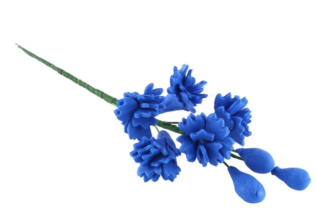 Decoración de azúcar comestible, Ramita de flor azul Nati Shop