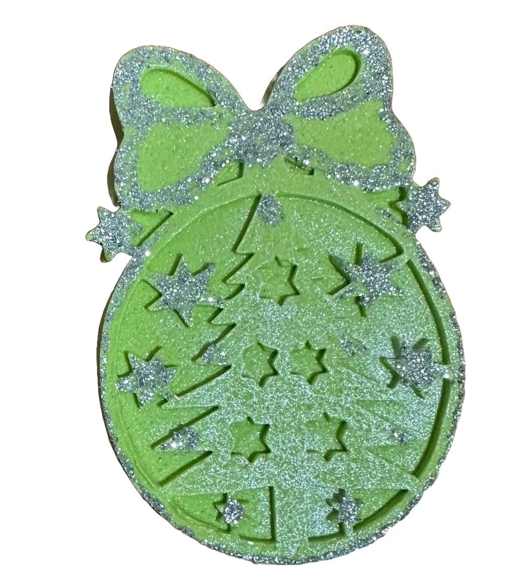 Adorno de azúcar comestible, globo terráqueo para árbol de Navidad, verde Nati Shop
