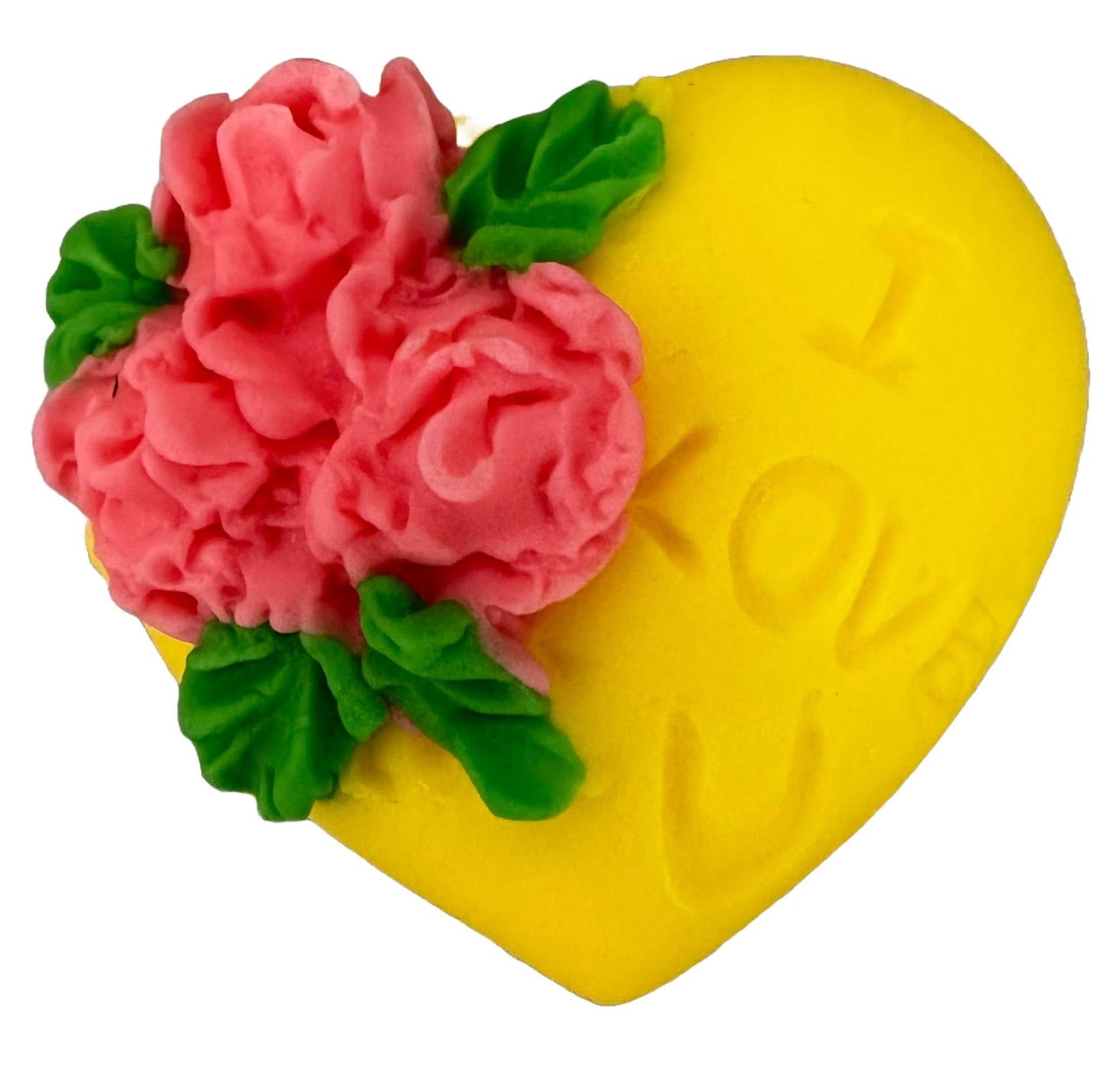 Decoración de azúcar comestible, Corazón "Te amo" Decoraciones de Pasta de Azúcar Nati Shop