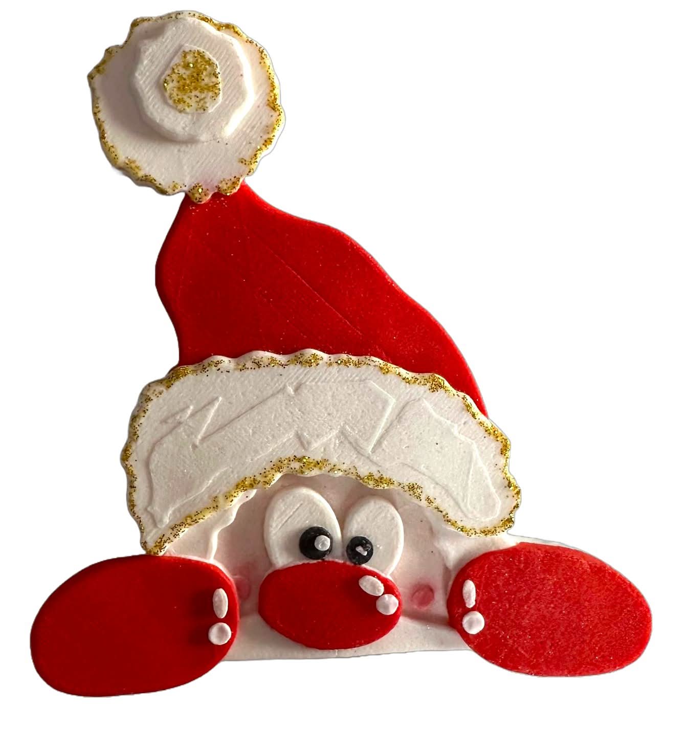 Decoración de azúcar comestible, Decoraciones de Papá Noel de Sugar Paste Nati Shop