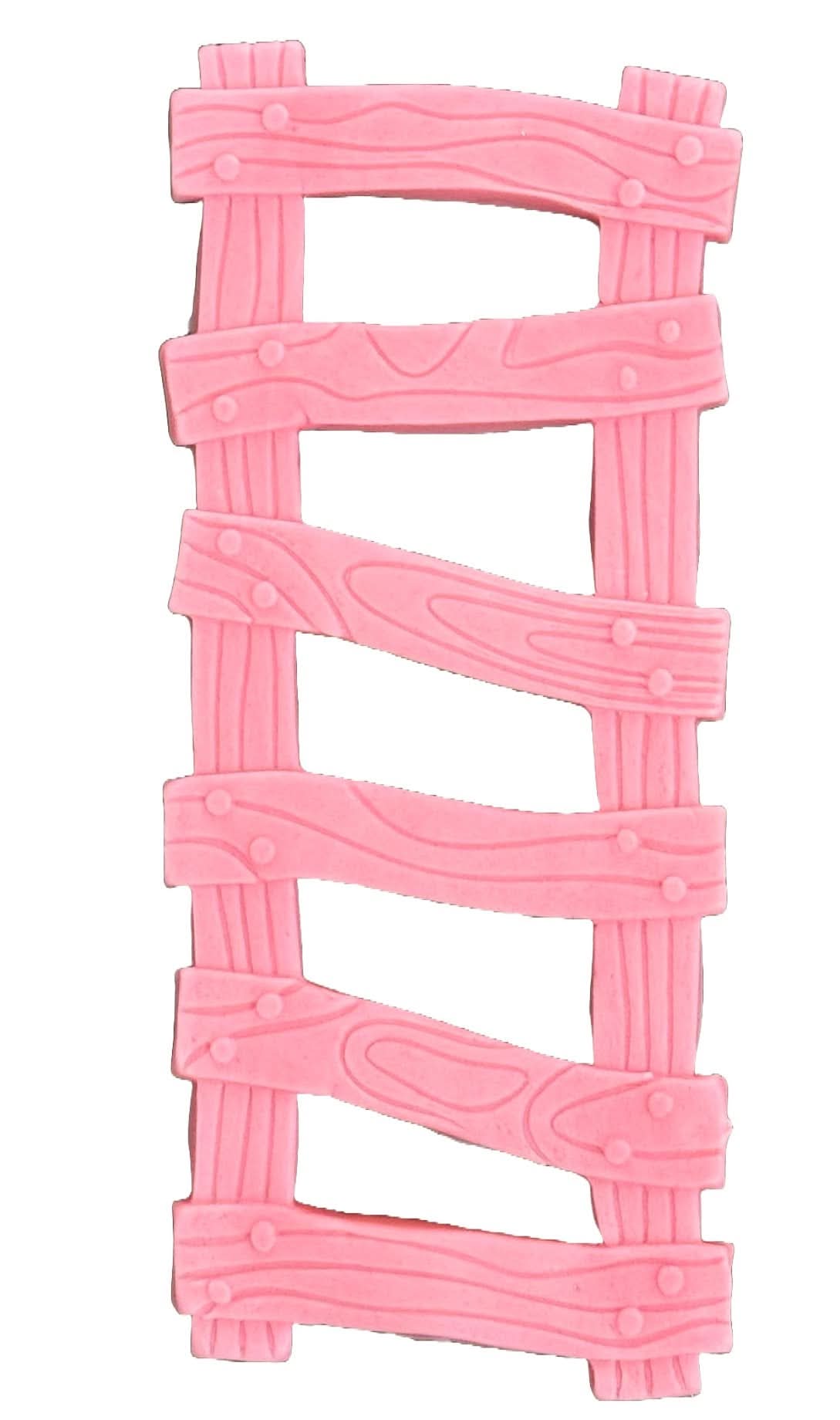 Decoración de azúcar comestible, escalera rosa Decoraciones de pasta de azúcar Nati Shop
