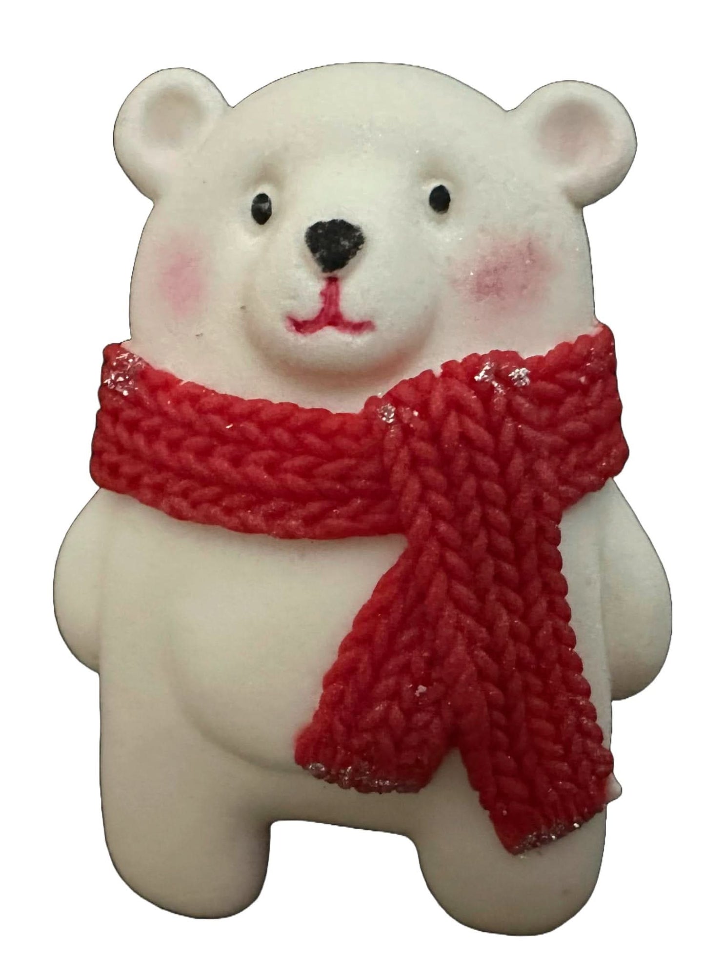 Decoración de azúcar comestible, osito de peluche blanco Nati Shop