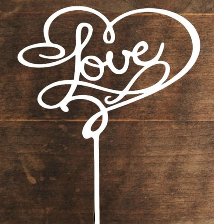 Decoración de madera no comestible, LOVE Nati Shop