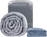 Winthome Manta Pesada con Funda Nórdica 150X205Cm 10,4Kg,Cómoda Manta Pesada,Manta Terapia Antiestrés,Manta Pesada para un Sueño Profundo y una Mejor Recuperación,Manta Pesada para Adultos (Gris)Besuche den Winthome-Store Azul 140X205Cm-8,6Kg