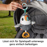 FISHER-PRICE Flap & Go Toucan - Cochecito de peluche que promueve la motricidad fina y las habilidades sensoriales del recién nacido desde el nacimiento HNX66 Baby Toys Naty Shop