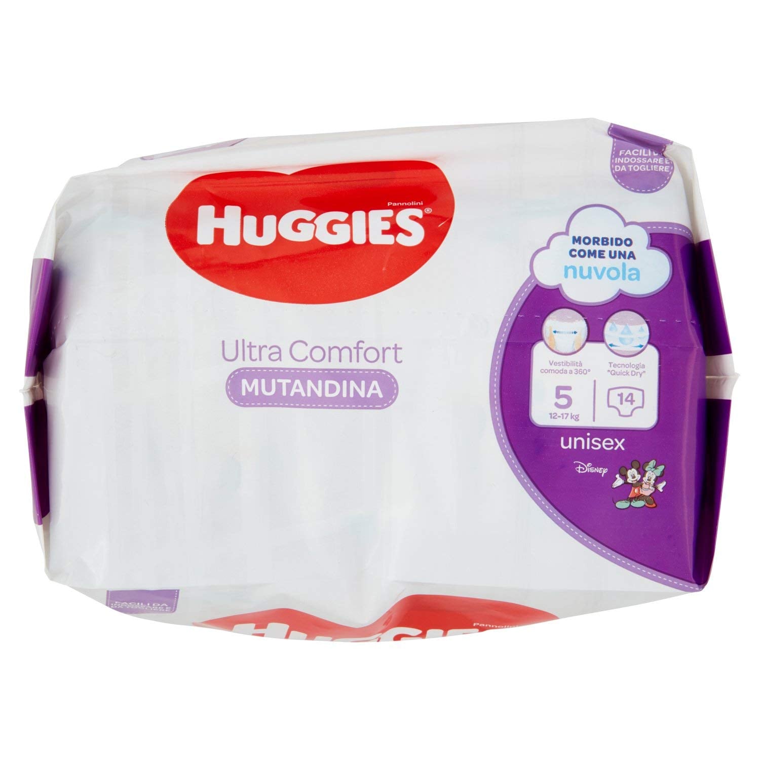 Huggies PANNOLINI Mutandina Pañal Desechable, Niño/Niña, 12kg, 17kg, Multicolor, 14 Piezas (S)