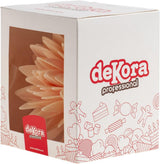 dekora - Flor Gigante 12,5 cm - Dalia de Otoño - Sin Gluten, Sin Lactosa, Vegano - Decoración de Tartas para Bodas, Cumpleaños y Postres - Fácil de Usar Naty Shop Pasta de Azúcar