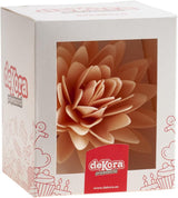 dekora - Flor Gigante 12,5 cm - Dalia de Otoño - Sin Gluten, Sin Lactosa, Vegano - Decoración de Tartas para Bodas, Cumpleaños y Postres - Fácil de Usar Naty Shop Pasta de Azúcar
