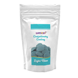 Dekozauber24 gotas de cobertura, blanca, 500g, con sabor a chocolate blanco y vainilla, chips Deco Melts, aptas para microondas, para cake pops, tartas, tartas, goteos o glaseado Pasta de azúcar Naty Shop Azul claro