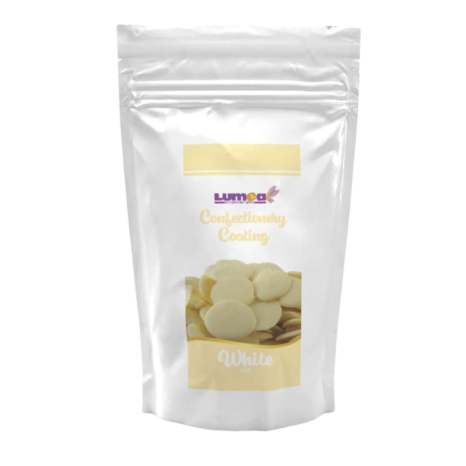 Dekozauber24 gotas de cobertura, blanca, 500g, con sabor a chocolate blanco y vainilla, chips Deco Melts, aptas para microondas, para cake pops, bizcochos, tartas, tartas, goteo o glaseado Naty Shop Pasta de azúcar blanca