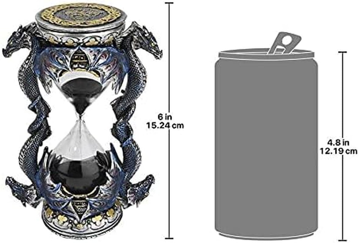 Design Toscano Estatua Reloj de Arena con decoración gótica, poliresina, a todo color, 15 cm Estatuillas y esculturas Naty Shop