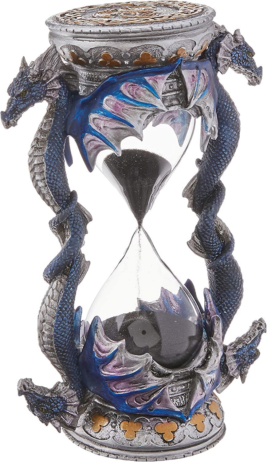 Design Toscano Estatua Reloj de Arena con decoración gótica, poliresina, a todo color, 15 cm Estatuillas y esculturas Naty Shop Reloj de Arena Individual