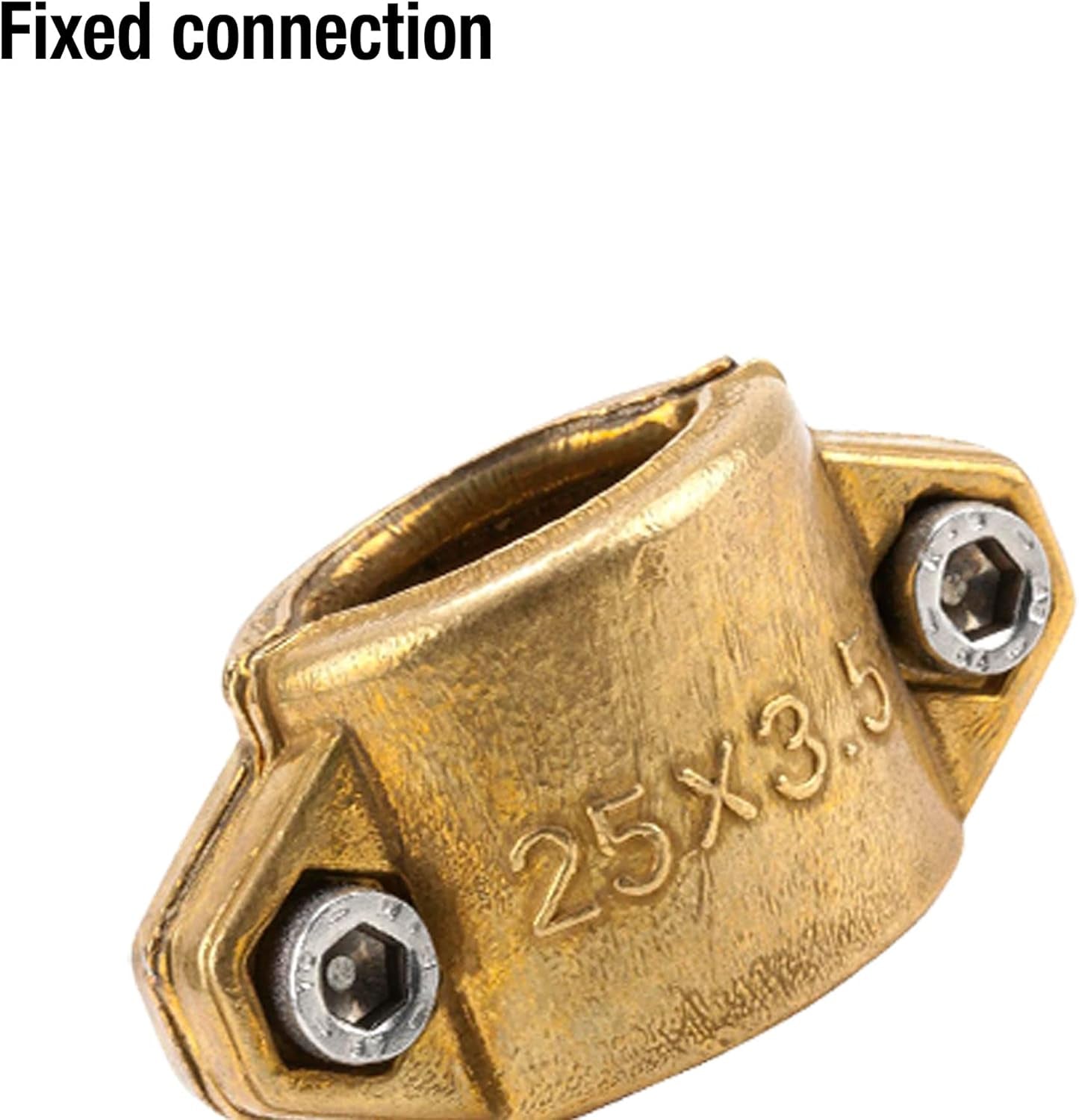 Abrazaderas de manguera Gardena: Abrazadera de manguera de latón para fijar mangueras de succión o de alta presión, adecuada para mangueras de 25 mm (1 pulgada) (7211-20)