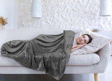 Utopia Ropa de cama Acogedora manta polar [228X228 cm, gris] Manta suave, ligera, cálida y esponjosa Manta cómoda y transpirable para cama, sofá, camas y mantas Besuche den Utopia Bedding-Store