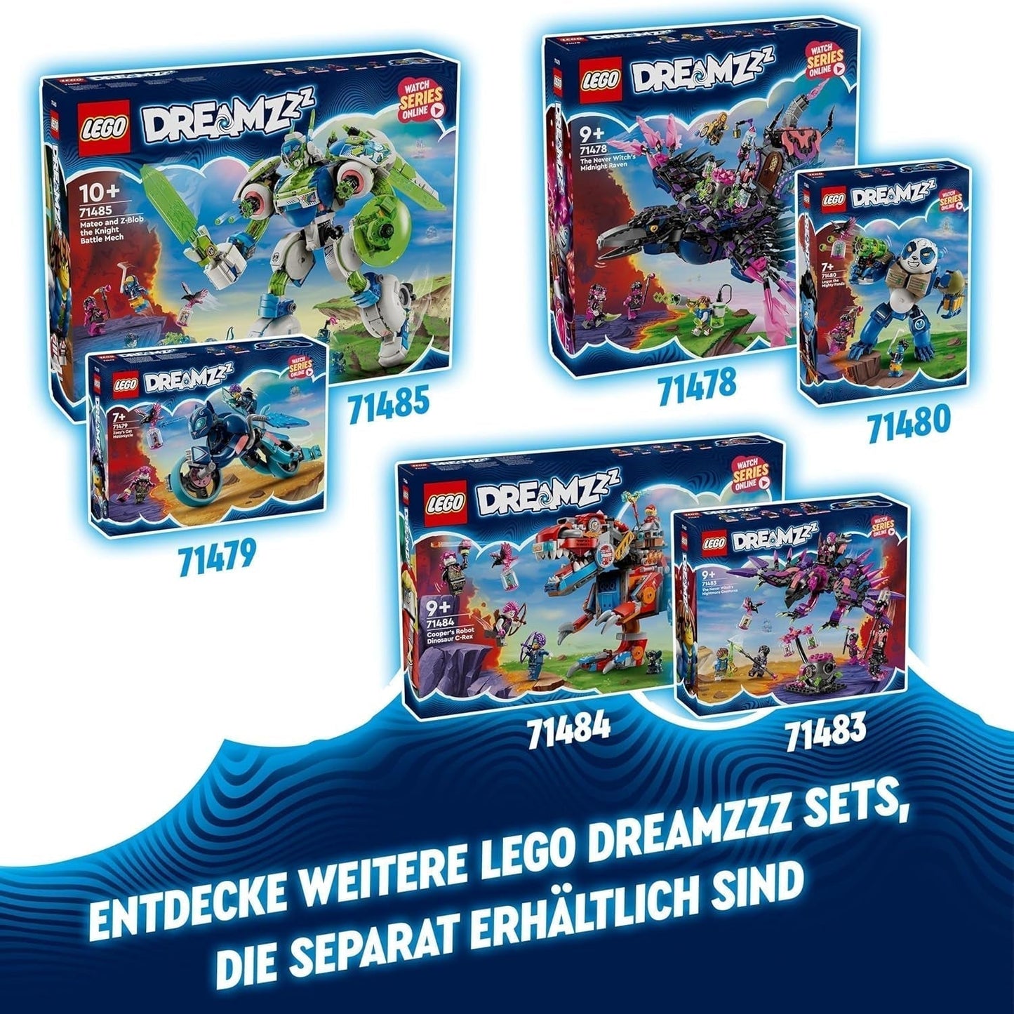 LEGO Dreamzzz Izzies 3 en 1, animales de ensueño, huevo mágico con minifiguras y figuras de animales de Izzy y Dizzy, juego de fantasía, regalo para niñas y niños de 8 años 71481 Juegos de construcción Besuche den LEGO-Store