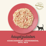 Applaws Premium Comida Húmeda Natural para Gatos, Pollo con Pato en Sopa, Enlatada 70g (24x70g)