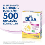 BEBA Expert HA 2 Leche de continuación a partir de los 6 meses, papilla con proteínas hidrolizadas, solo lactosa, sin aceite de palma, pack de 6 (6 x 550 g) Naty Shop