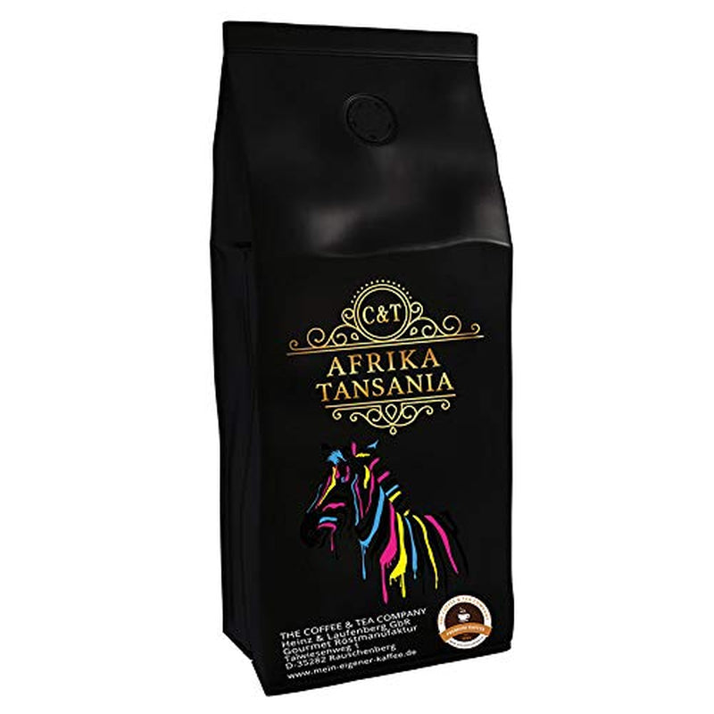 Café especial de África - Tanzania, tierra del Kilimanjaro - café de origen único - café premium - baja acidez - ligeramente tostado y fresco (granos enteros, 3 x 1000 gramos)