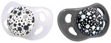 Chupetes para bebé Twistshake - Paquete de 2 | Forma de ortodoncia | Ultraligero | Tetina de silicona suave | Sin BPA | Apto para bebés a partir de 6 meses | Blanco grisáceo
