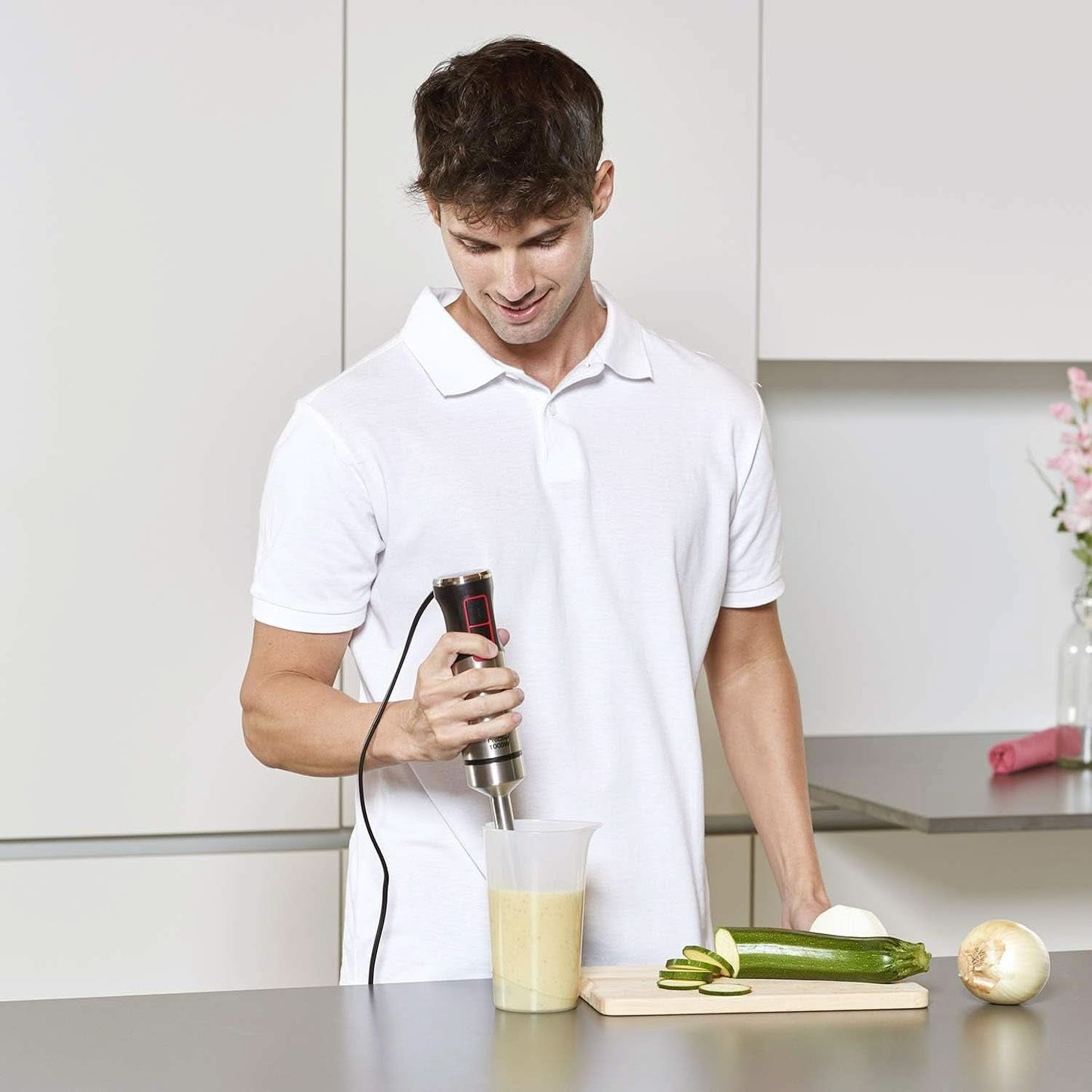 Batidora de mano Pro Chef 1000, W, Edelstahl Cocina Naty Shop
