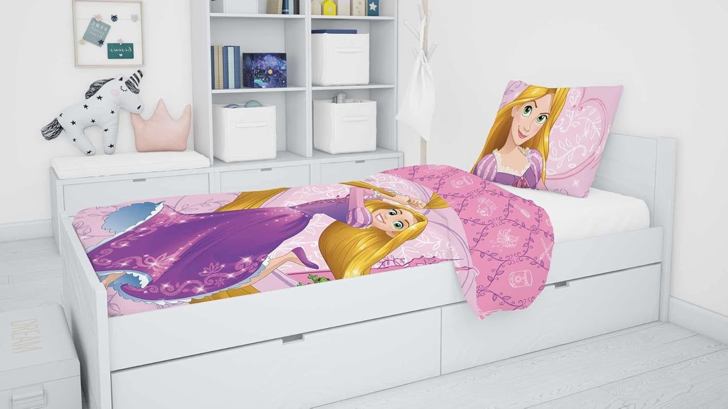 Ropa de cama infantil con cremallera, con personajes de Disney, ropa de cama de algodón - infantil Naty Shop
