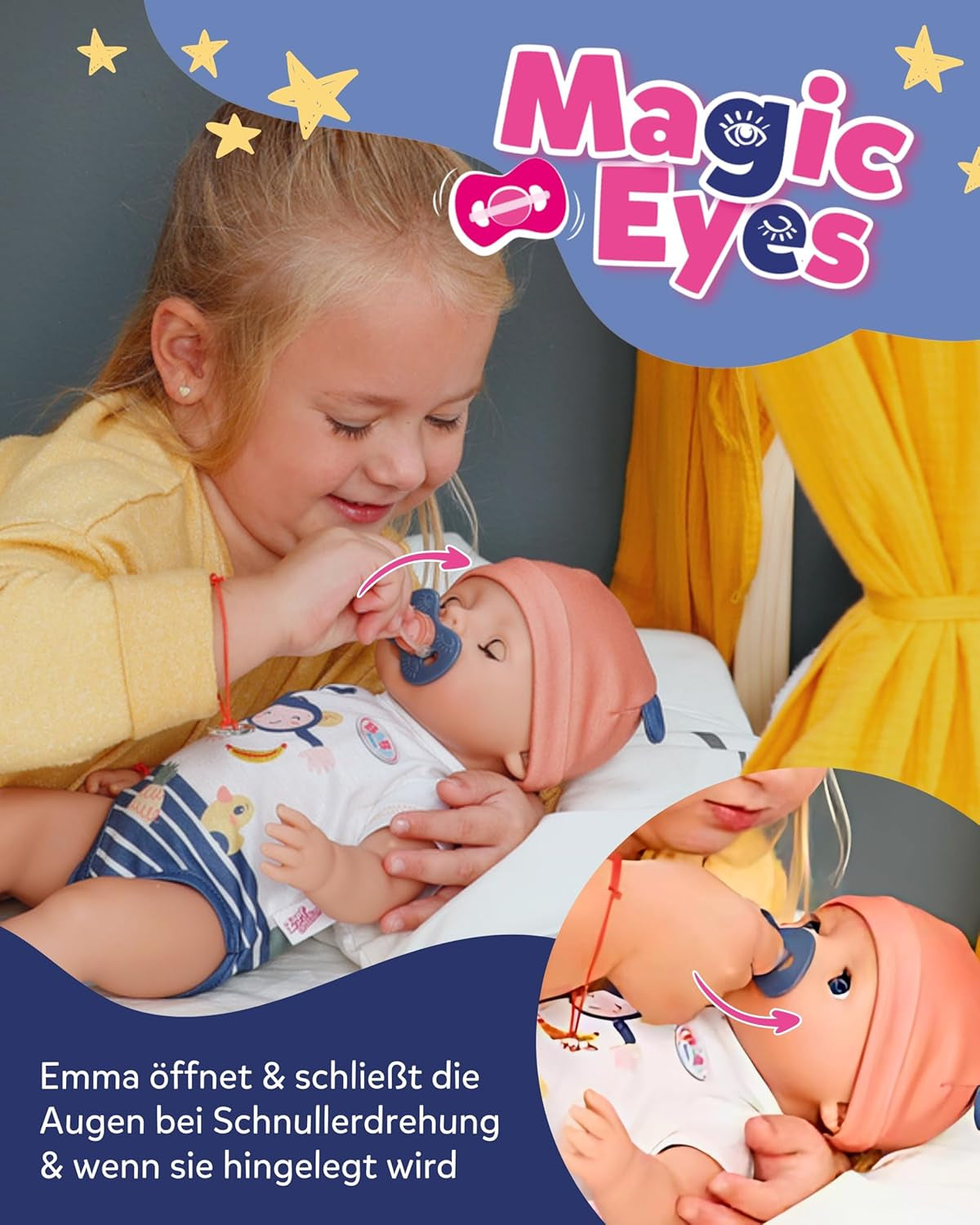BABY Born Emma estilo jungla - Muñeca 43 cm de altura - 10 funciones Incluye accesorios y vestido en colores unisex - Funciona sin pilas - Apto para niños a partir de 3 años Naty Shop Dolls