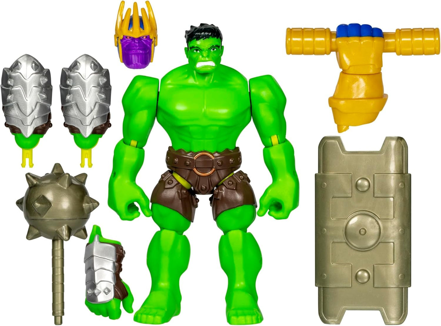 Mixmashers Marvel Capitán América Vengadores Mix-And-Match Figuras de acción y accesorios Figuras de acción Naty Shop Hulk