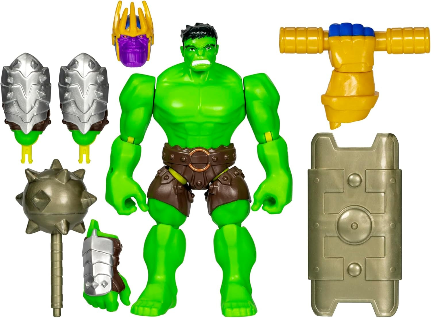 Mixmashers Marvel Capitán América Vengadores Mix-And-Match Figuras de acción y accesorios Figuras de acción Naty Shop Hulk