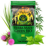 Mate orgánico BIO ● Yerba mate con hierba de limón ● 200 g de mate brasileño fresco ● Sin tostar, secado al aire caliente ● Sólo ingredientes orgánicos ● Té verde suelto