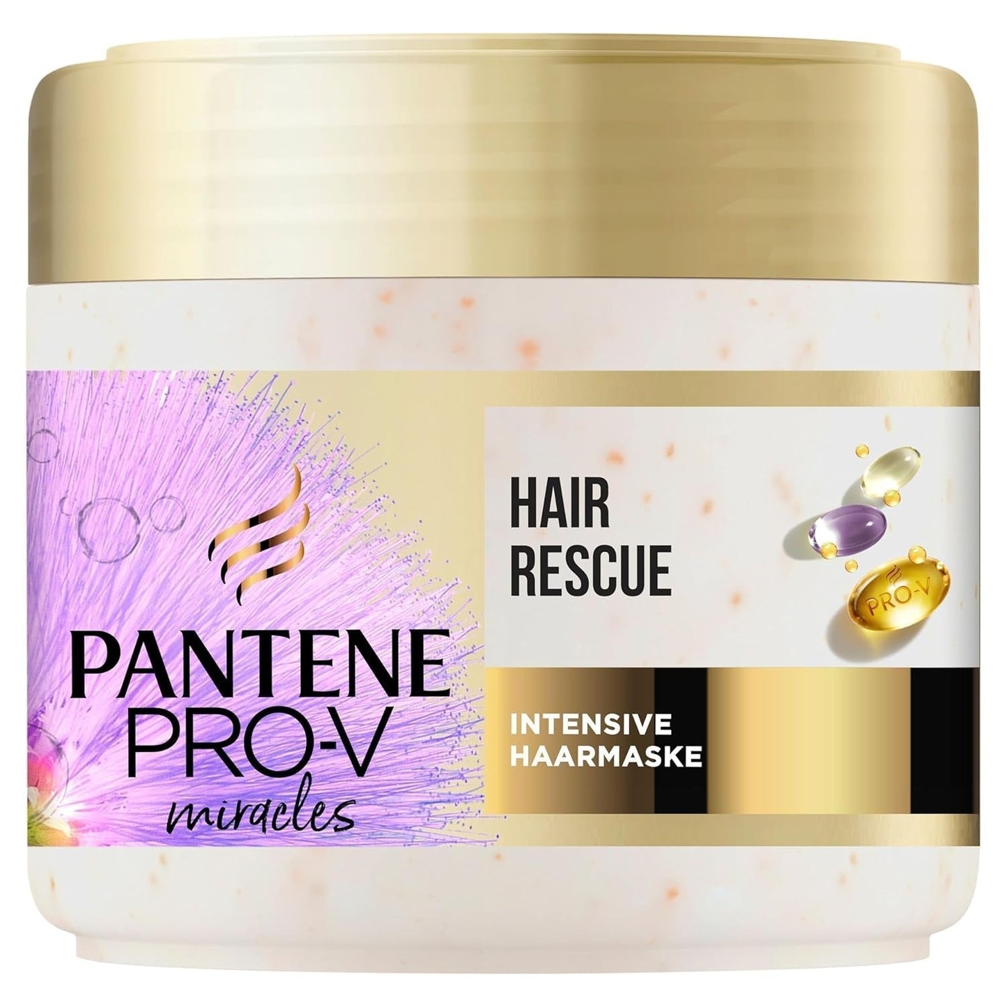Pantene Pro-V Silky & Glowing Hair Rescue Mascarilla capilar intensiva con Biotina y Keratina Reconstruct 300ml. Ayuda a reparar el cabello seco, dañado o con mechas Naty Shop Hair Mask Título predeterminado