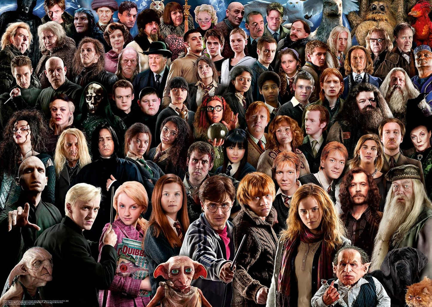 Ravensburger Harry Potter Puzzle de 1000 piezas 12000457 - Más de 70 personajes del mundo mágico de Hogwarts en un rompecabezas para adultos y niños mayores de 14 años Puzzle Naty Shop Tema de Harry Potter