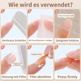 20 tabletas adhesivas para uñas de gelatina, almohadillas adhesivas transparentes y fuertes de doble cara, impermeables, reutilizables, para presionar en las uñas, juego de manicura DIY, accesorios para uñas