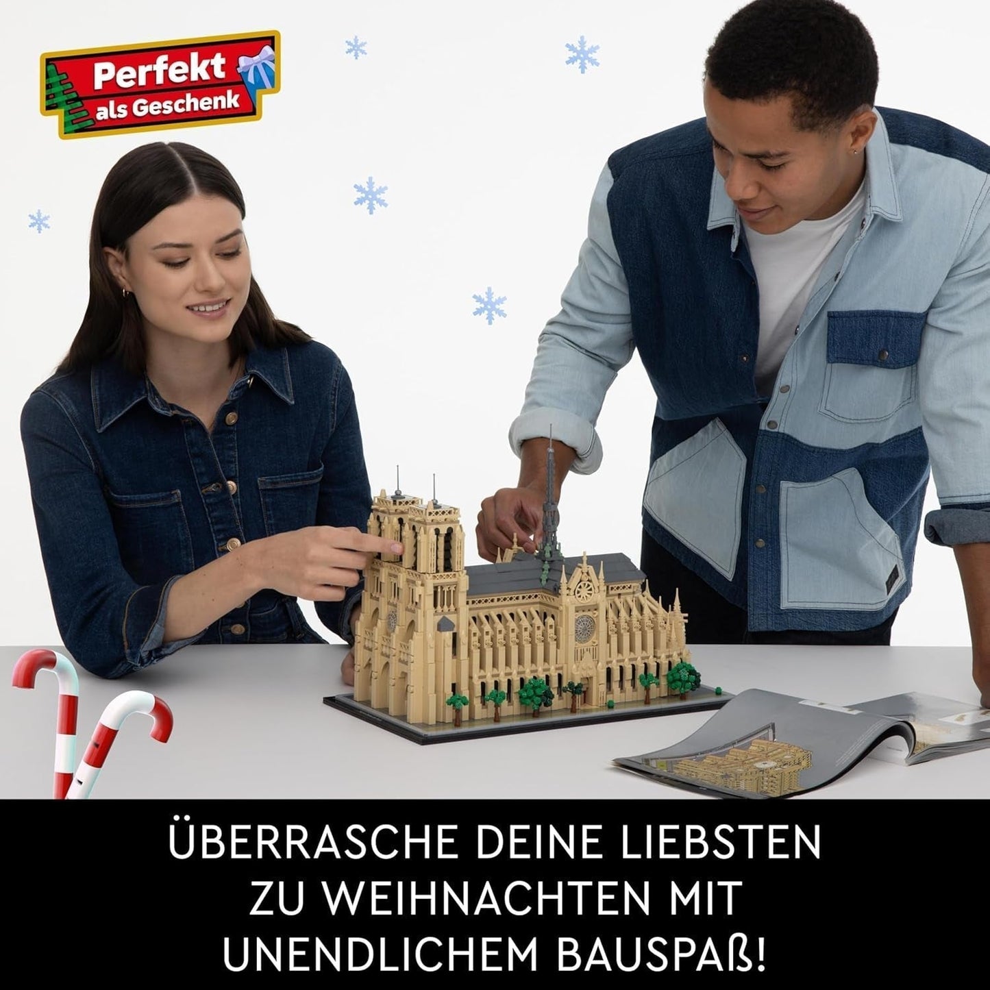 LEGO Architecture Notre-Dame De Paris, Coleccionable para adultos, Recuerdo de Francia, Regalo para mujeres, hombres, trotamundos y todos los entusiastas de la historia, Modelo arquitectónico 21061 Juegos de construcción Besuche den LEGO-Store